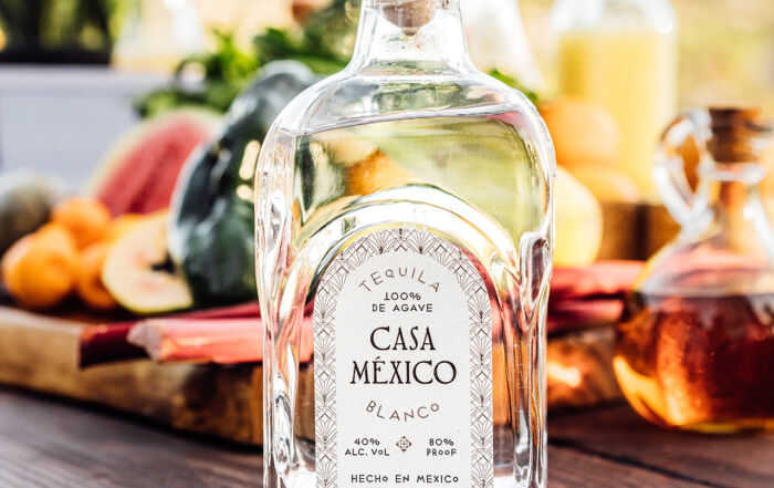 Bottle of Casa Mexico Tequila Blanco